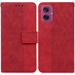 Custodia per telefono in pelle goffrata geometrica, For Motorola Moto G 5G 2025, For Motorola Moto G75 5G, For Motorola Moto G35, For Motorola Moto G55