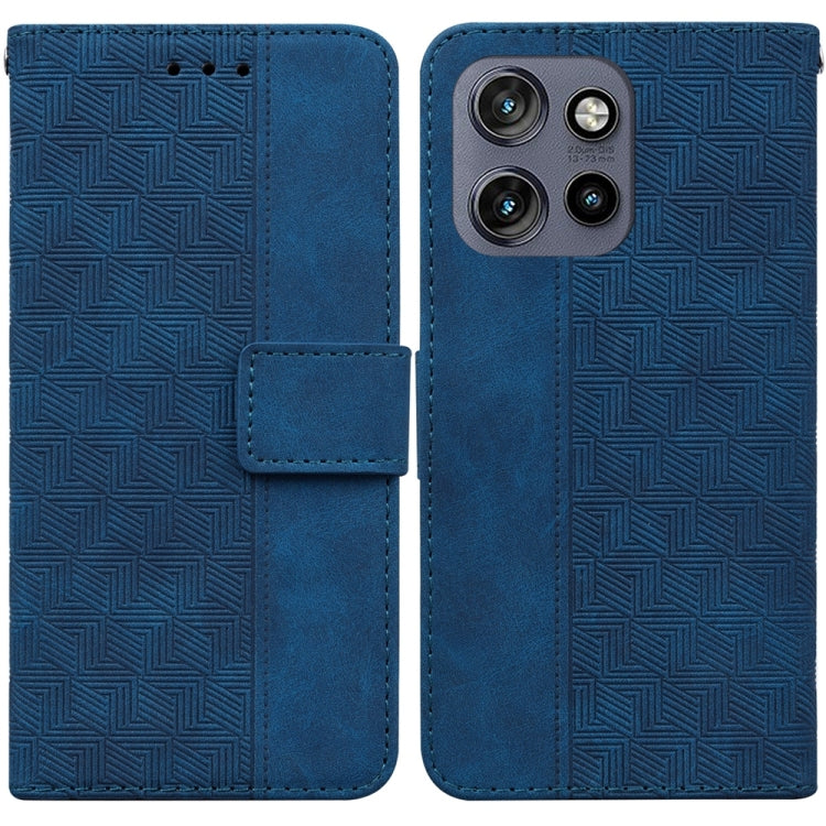 Custodia per telefono in pelle goffrata geometrica, For Motorola Edge 50 Neo 5G Global, For Motorola Moto G04s / Moto E14, For Motorola Moto G85, For Motorola Edge 2024