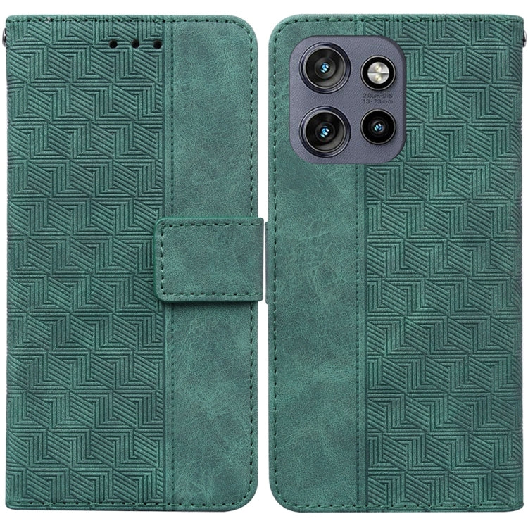 Custodia per telefono in pelle goffrata geometrica, For Motorola Edge 50 Neo 5G Global, For Motorola Moto G04s / Moto E14, For Motorola Moto G85, For Motorola Edge 2024