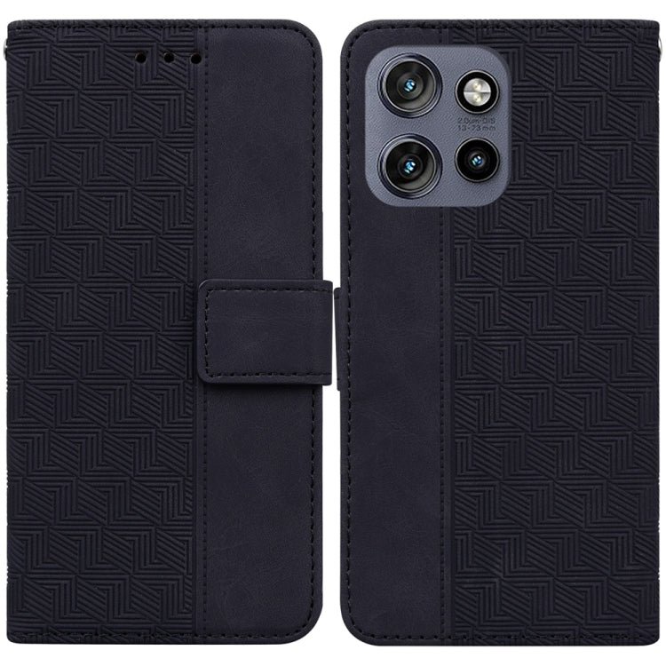 Custodia per telefono in pelle goffrata geometrica, For Motorola Edge 50 Neo 5G Global, For Motorola Moto G04s / Moto E14, For Motorola Moto G85, For Motorola Edge 2024