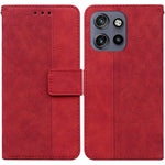 Custodia per telefono in pelle goffrata geometrica, For Motorola Edge 50 Neo 5G Global, For Motorola Moto G04s / Moto E14, For Motorola Moto G85, For Motorola Edge 2024