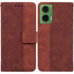 Custodia per telefono in pelle goffrata geometrica, For Motorola Moto G 5G 2025, For Motorola Moto G75 5G, For Motorola Moto G35, For Motorola Moto G55