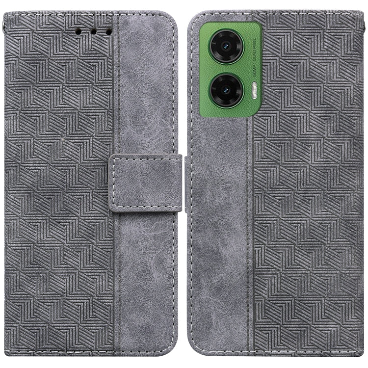 Custodia per telefono in pelle goffrata geometrica, For Motorola Moto G 5G 2025, For Motorola Moto G75 5G, For Motorola Moto G35, For Motorola Moto G55