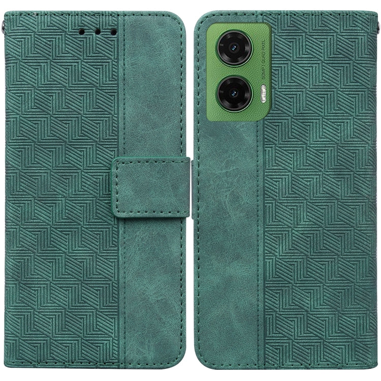 Custodia per telefono in pelle goffrata geometrica, For Motorola Moto G 5G 2025, For Motorola Moto G75 5G, For Motorola Moto G35, For Motorola Moto G55