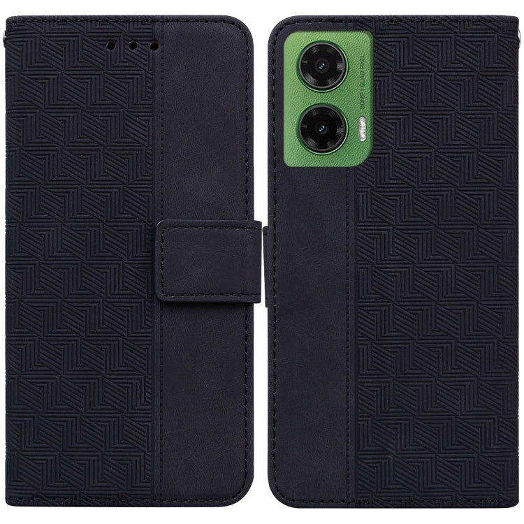 Custodia per telefono in pelle goffrata geometrica, For Motorola Moto G 5G 2025, For Motorola Moto G75 5G, For Motorola Moto G35, For Motorola Moto G55