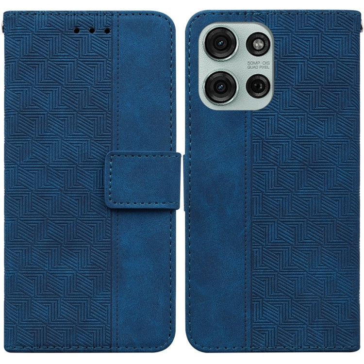 Custodia per telefono in pelle goffrata geometrica, For Motorola Moto G 5G 2025, For Motorola Moto G75 5G, For Motorola Moto G35, For Motorola Moto G55