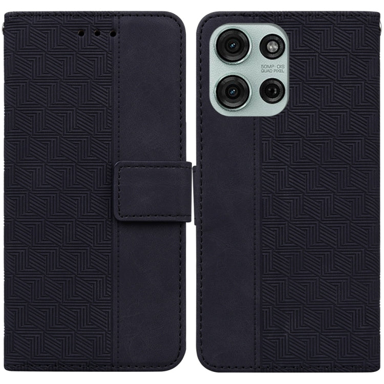 Custodia per telefono in pelle goffrata geometrica, For Motorola Moto G 5G 2025, For Motorola Moto G75 5G, For Motorola Moto G35, For Motorola Moto G55