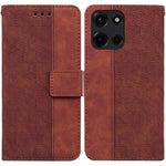 Custodia per telefono in pelle goffrata geometrica, For Motorola Moto G 5G 2025, For Motorola Moto G75 5G, For Motorola Moto G35, For Motorola Moto G55