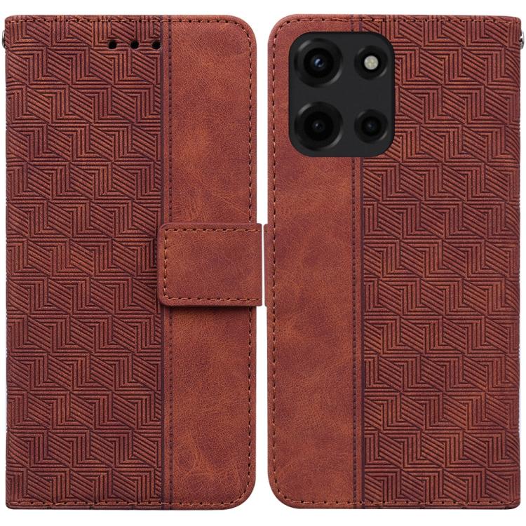 Custodia per telefono in pelle goffrata geometrica, For Motorola Moto G 5G 2025, For Motorola Moto G75 5G, For Motorola Moto G35, For Motorola Moto G55