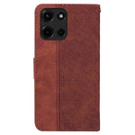Custodia per telefono in pelle goffrata geometrica, For Motorola Moto G 5G 2025, For Motorola Moto G75 5G, For Motorola Moto G35, For Motorola Moto G55