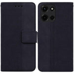 Custodia per telefono in pelle goffrata geometrica, For Motorola Moto G 5G 2025, For Motorola Moto G75 5G, For Motorola Moto G35, For Motorola Moto G55
