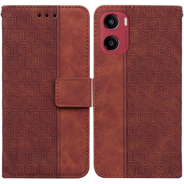 Custodia per telefono in pelle goffrata geometrica, For Motorola Moto G86 5G, For Motorola Edge 60 Fusion / Edge 5G 2025, For Motorola Moto G05 / E15, For Motorola Moto G15