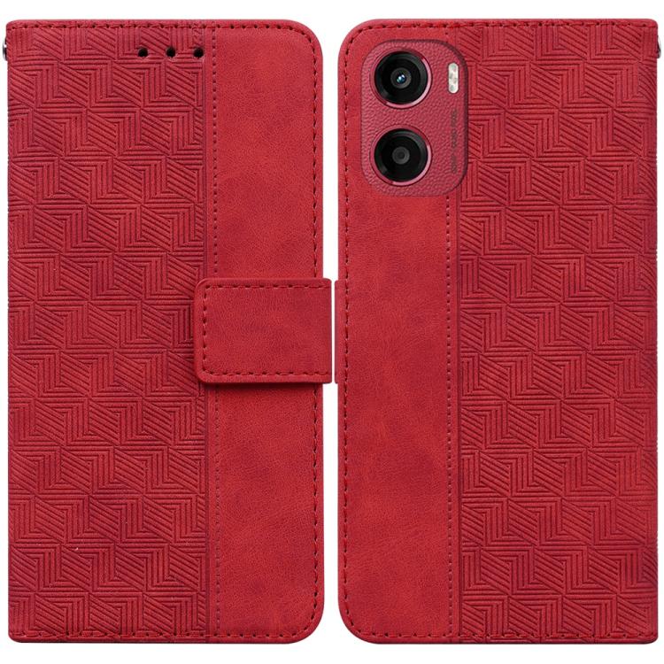Custodia per telefono in pelle goffrata geometrica, For Motorola Moto G86 5G, For Motorola Edge 60 Fusion / Edge 5G 2025, For Motorola Moto G05 / E15, For Motorola Moto G15