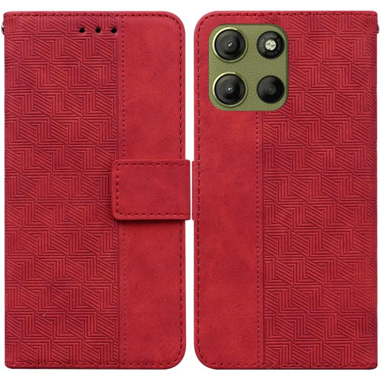 Custodia per telefono in pelle goffrata geometrica, For Motorola Moto G86 5G, For Motorola Edge 60 Fusion / Edge 5G 2025, For Motorola Moto G05 / E15, For Motorola Moto G15