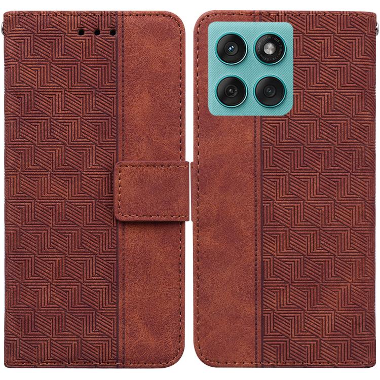 Custodia per telefono in pelle goffrata geometrica, For Motorola Moto G86 5G, For Motorola Edge 60 Fusion / Edge 5G 2025, For Motorola Moto G05 / E15, For Motorola Moto G15