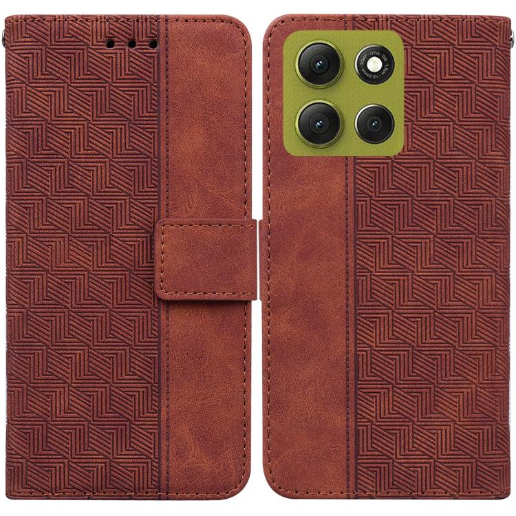 Custodia per telefono in pelle goffrata geometrica, For Motorola Moto G86 5G, For Motorola Edge 60 Fusion / Edge 5G 2025, For Motorola Moto G05 / E15, For Motorola Moto G15
