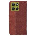 Custodia per telefono in pelle goffrata geometrica, For Motorola Moto G86 5G, For Motorola Edge 60 Fusion / Edge 5G 2025, For Motorola Moto G05 / E15, For Motorola Moto G15