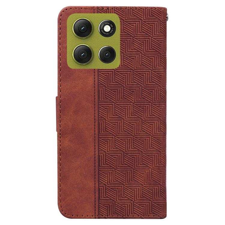 Custodia per telefono in pelle goffrata geometrica, For Motorola Moto G86 5G, For Motorola Edge 60 Fusion / Edge 5G 2025, For Motorola Moto G05 / E15, For Motorola Moto G15