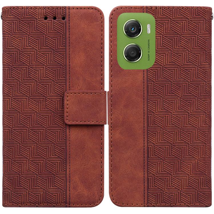 Custodia per telefono in pelle goffrata geometrica, For Motorola Moto G Max / G87 / G77 / G67 5G, For Motorola Edge 70 Fusion 5G, For Motorola Moto G06 4G, For Motorola Moto G56 5G / G66j 5G / G66y 5G