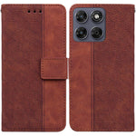 Custodia per telefono in pelle goffrata geometrica, For Motorola Moto G Max / G87 / G77 / G67 5G, For Motorola Edge 70 Fusion 5G, For Motorola Moto G06 4G, For Motorola Moto G56 5G / G66j 5G / G66y 5G