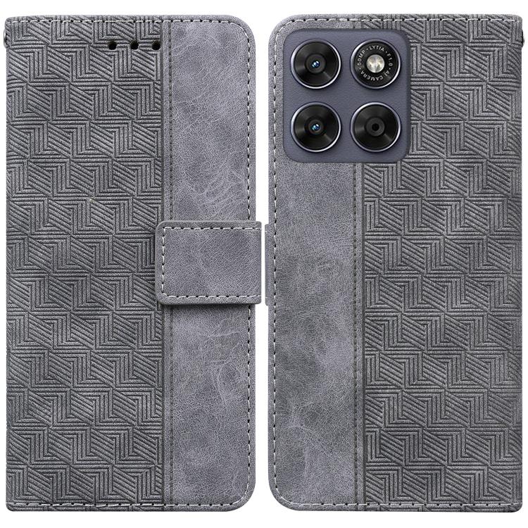 Custodia per telefono in pelle goffrata geometrica, For Motorola Moto G Max / G87 / G77 / G67 5G, For Motorola Edge 70 Fusion 5G, For Motorola Moto G06 4G, For Motorola Moto G56 5G / G66j 5G / G66y 5G