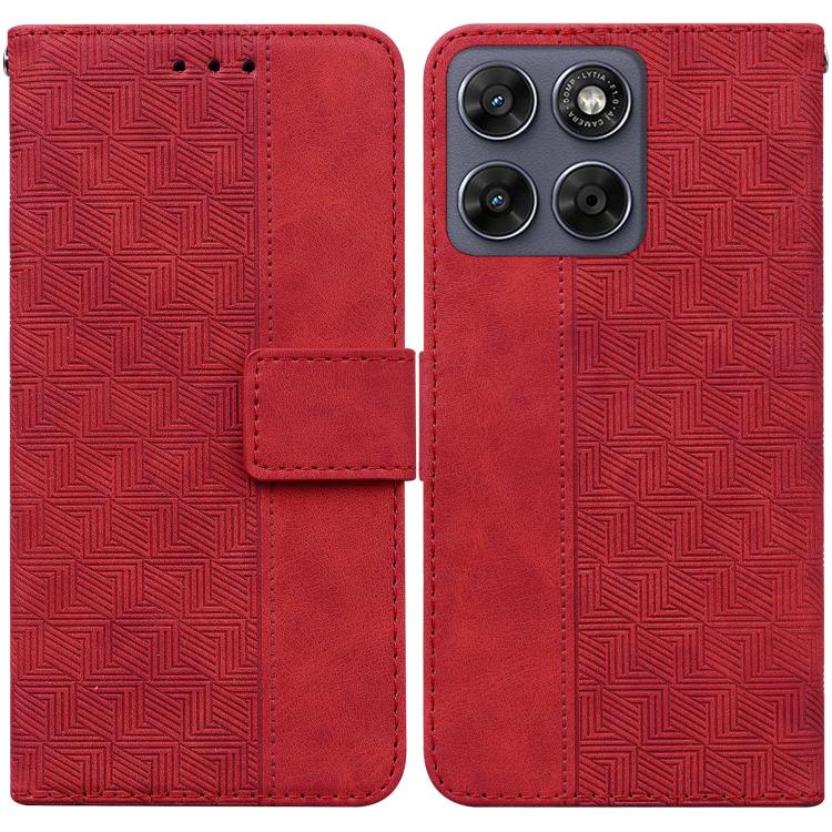 Custodia per telefono in pelle goffrata geometrica, For Motorola Moto G Max / G87 / G77 / G67 5G, For Motorola Edge 70 Fusion 5G, For Motorola Moto G06 4G, For Motorola Moto G56 5G / G66j 5G / G66y 5G