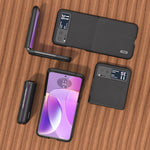 Custodia per cellulare ABEL Haze Texture PU, For Motorola Razr 40, For Motorola Razr 40 Ultra