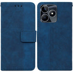 Custodia per telefono in pelle goffrata geometrica, For Realme 11 5G Global, For Realme 11 Pro / 11 Pro+ / Narzo 60 Pro, For Realme C53 / Narzo N53, For Realme C65 4G