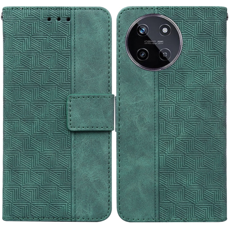 Custodia per telefono in pelle goffrata geometrica, For Realme 12 Pro+ Global, For Realme C67 4G Global, For Realme 11 4G Global, For Realme 11 5G/Narzo 60 India Version