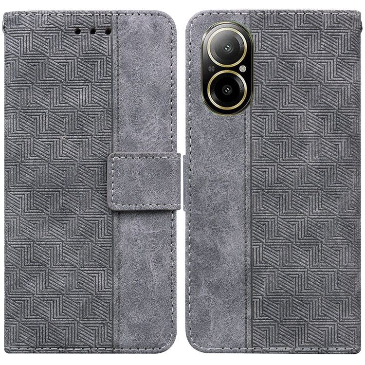 Custodia per telefono in pelle goffrata geometrica, For Realme 12 Pro+ Global, For Realme C67 4G Global, For Realme 11 4G Global, For Realme 11 5G/Narzo 60 India Version