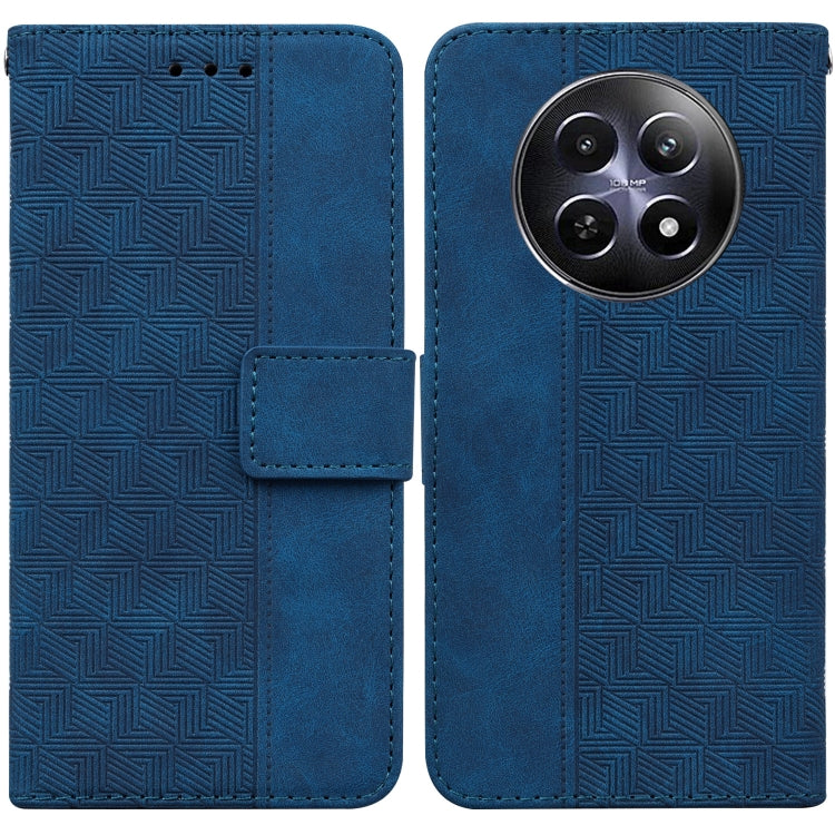 Custodia per telefono in pelle goffrata geometrica, For Realme GT 6 / GT 6T / GT Neo6, For Realme C61 / C63 / Note 60, For Realme 12 5G, For Realme 12+