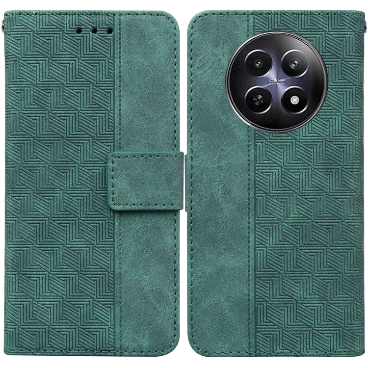 Custodia per telefono in pelle goffrata geometrica, For Realme GT 6 / GT 6T / GT Neo6, For Realme C61 / C63 / Note 60, For Realme 12 5G, For Realme 12+