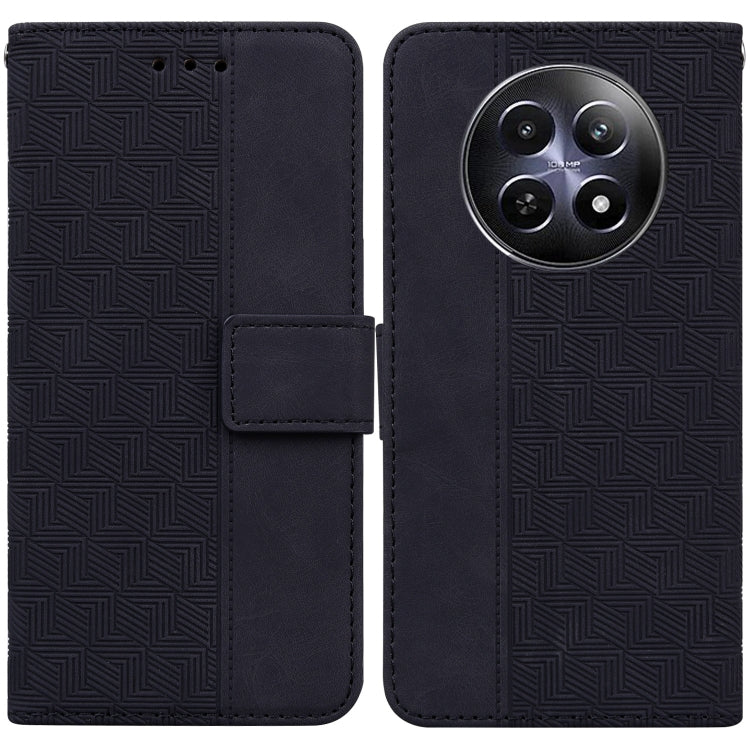 Custodia per telefono in pelle goffrata geometrica, For Realme GT 6 / GT 6T / GT Neo6, For Realme C61 / C63 / Note 60, For Realme 12 5G, For Realme 12+