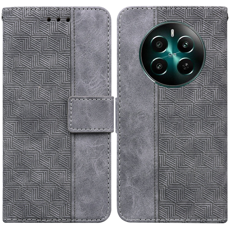 Custodia per telefono in pelle goffrata geometrica, For Realme GT 6 / GT 6T / GT Neo6, For Realme C61 / C63 / Note 60, For Realme 12 5G, For Realme 12+