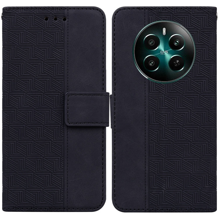 Custodia per telefono in pelle goffrata geometrica, For Realme GT 6 / GT 6T / GT Neo6, For Realme C61 / C63 / Note 60, For Realme 12 5G, For Realme 12+