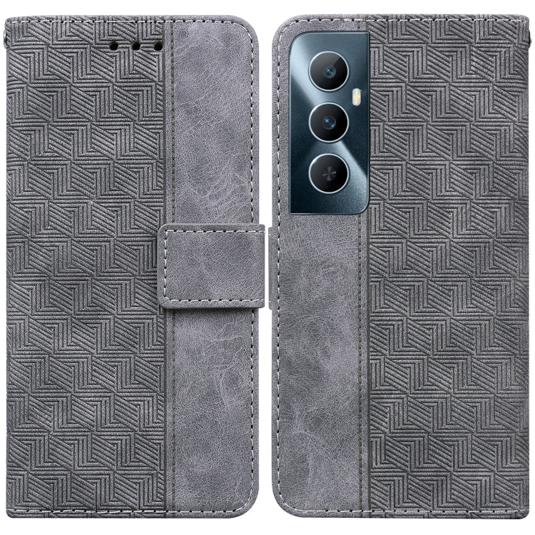 Custodia per telefono in pelle goffrata geometrica, For Realme 11 5G Global, For Realme 11 Pro / 11 Pro+ / Narzo 60 Pro, For Realme C53 / Narzo N53, For Realme C65 4G