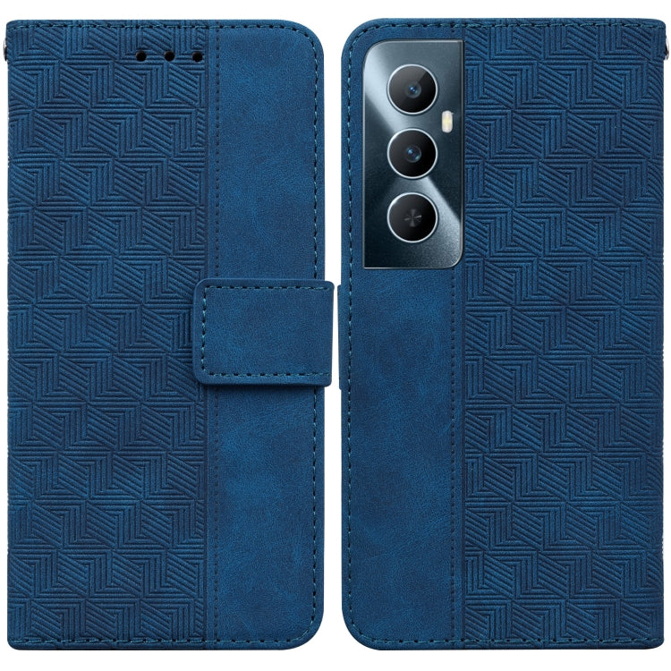 Custodia per telefono in pelle goffrata geometrica, For Realme 11 5G Global, For Realme 11 Pro / 11 Pro+ / Narzo 60 Pro, For Realme C53 / Narzo N53, For Realme C65 4G
