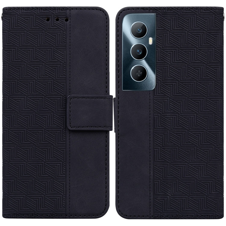 Custodia per telefono in pelle goffrata geometrica, For Realme 11 5G Global, For Realme 11 Pro / 11 Pro+ / Narzo 60 Pro, For Realme C53 / Narzo N53, For Realme C65 4G