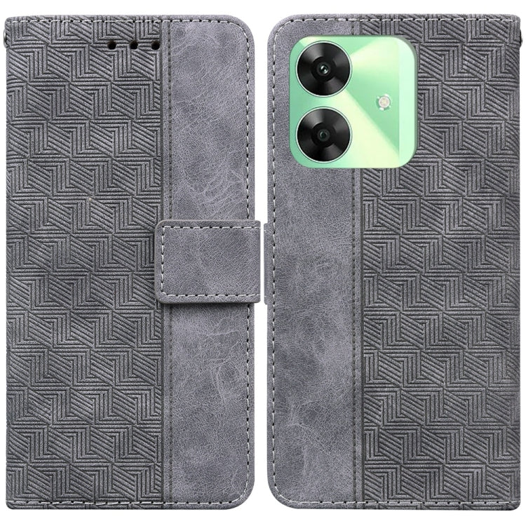 Custodia per telefono in pelle goffrata geometrica, For Realme GT 6 / GT 6T / GT Neo6, For Realme C61 / C63 / Note 60, For Realme 12 5G, For Realme 12+