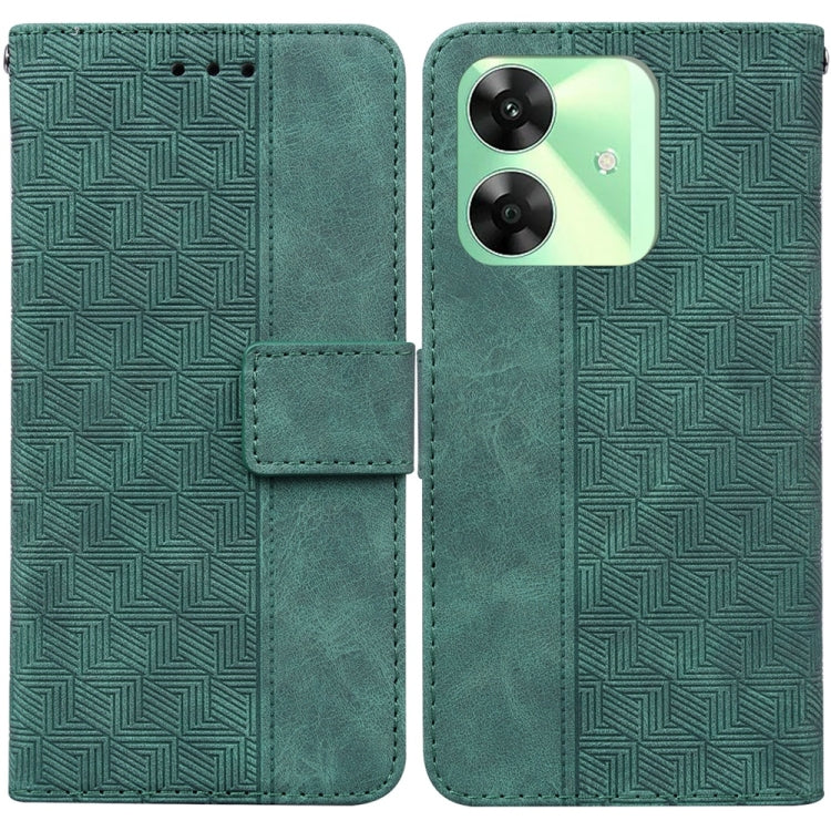 Custodia per telefono in pelle goffrata geometrica, For Realme GT 6 / GT 6T / GT Neo6, For Realme C61 / C63 / Note 60, For Realme 12 5G, For Realme 12+