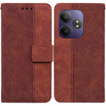 Custodia per telefono in pelle goffrata geometrica, For Realme GT 6 / GT 6T / GT Neo6, For Realme C61 / C63 / Note 60, For Realme 12 5G, For Realme 12+