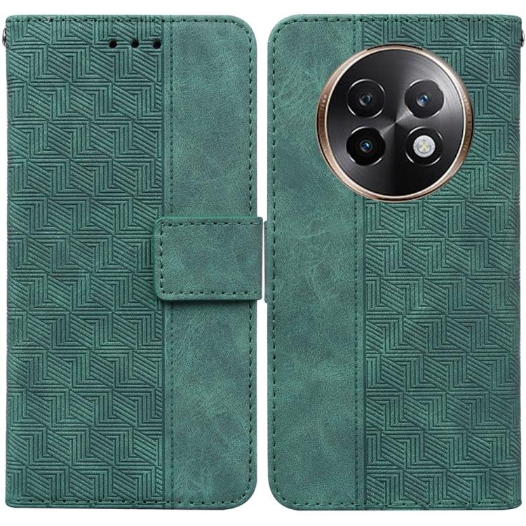 Custodia per telefono in pelle goffrata geometrica, For Realme 14 Pro+, For Realme 14 Pro, For Realme C75, For Realme 13+ Global