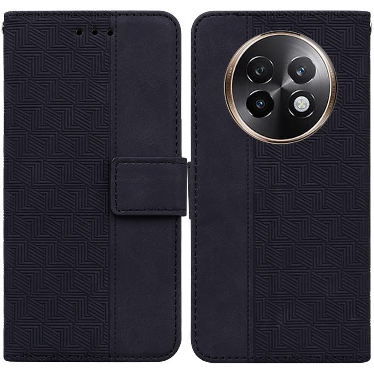 Custodia per telefono in pelle goffrata geometrica, For Realme 14 Pro+, For Realme 14 Pro, For Realme C75, For Realme 13+ Global