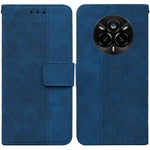Custodia per telefono in pelle goffrata geometrica, For Realme 14 Pro+, For Realme 14 Pro, For Realme C75, For Realme 13+ Global