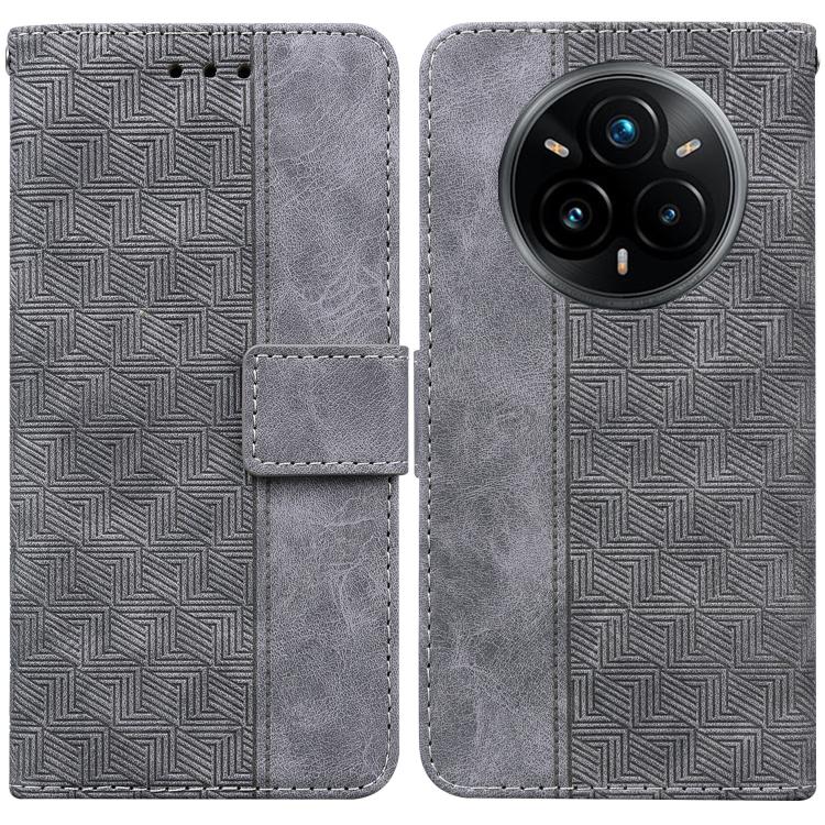 Custodia per telefono in pelle goffrata geometrica, For Realme 14 Pro+, For Realme 14 Pro, For Realme C75, For Realme 13+ Global