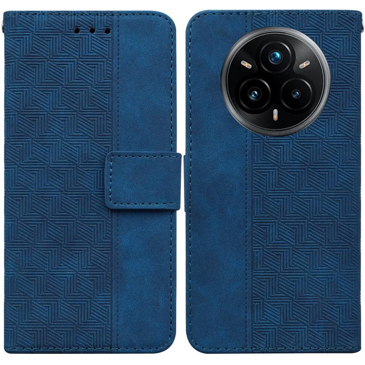 Custodia per telefono in pelle goffrata geometrica, For Realme 14 Pro+, For Realme 14 Pro, For Realme C75, For Realme 13+ Global