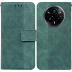 Custodia per telefono in pelle goffrata geometrica, For Realme 14 Pro+, For Realme 14 Pro, For Realme C75, For Realme 13+ Global