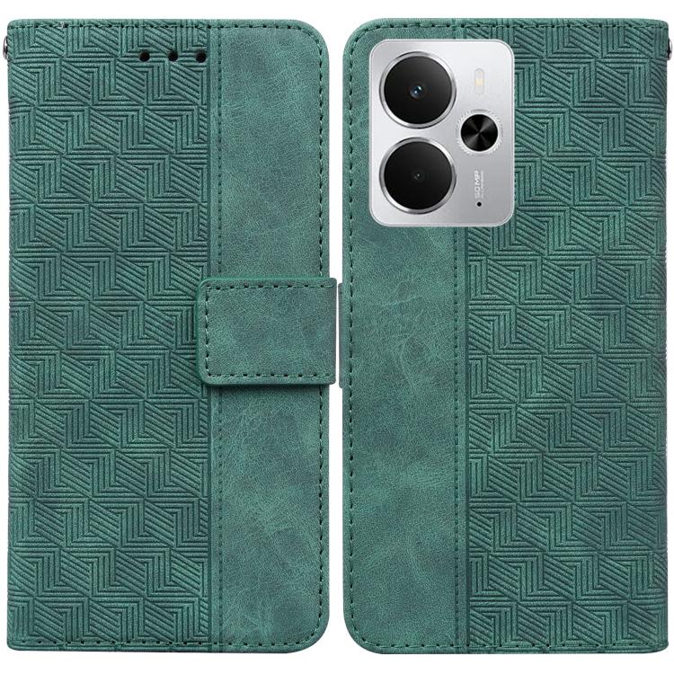 Custodia per telefono in pelle goffrata geometrica, For Realme Narzo 80 Lite 4G / C71 India, For Realme 15 5G / Realme 15 Pro 5G, For Realme 14, For Realme Neo7 SE