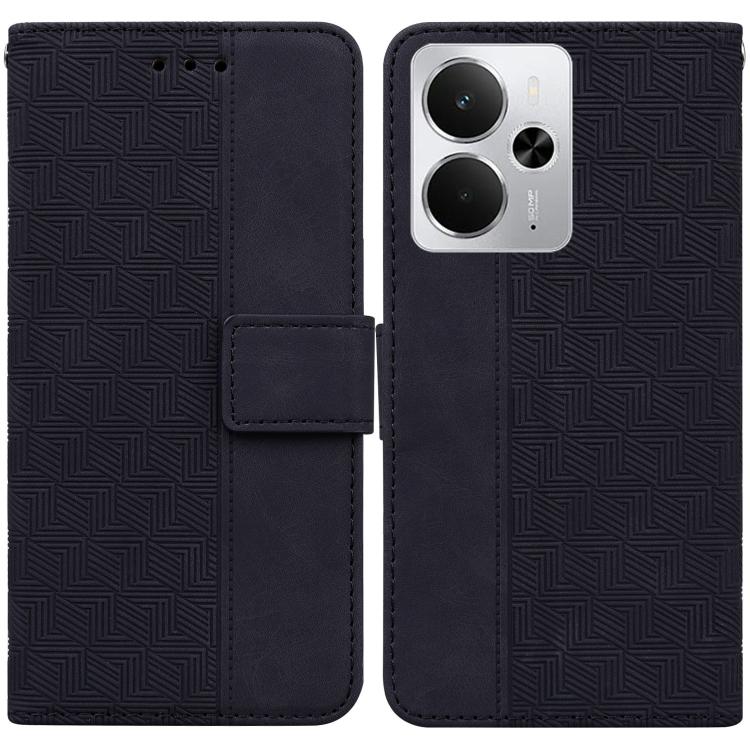 Custodia per telefono in pelle goffrata geometrica, For Realme Narzo 80 Lite 4G / C71 India, For Realme 15 5G / Realme 15 Pro 5G, For Realme 14, For Realme Neo7 SE