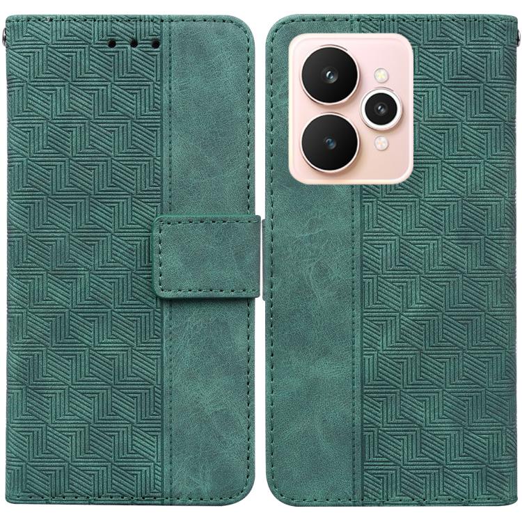 Custodia per telefono in pelle goffrata geometrica, For Realme Narzo 80 Lite 4G / C71 India, For Realme 15 5G / Realme 15 Pro 5G, For Realme 14, For Realme Neo7 SE
